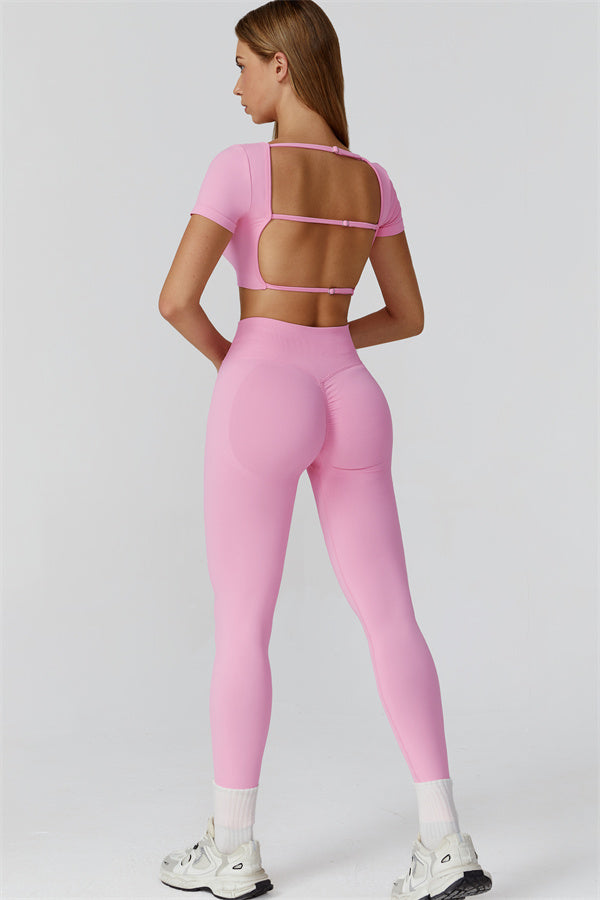Conjunto de 2 piezas Reign Crop Top y Leggings