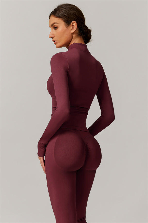 Conjunto de 3 piezas Nova Luxe: chaqueta, sujetador deportivo y leggings