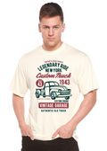Camiseta gráfica de manga corta Legendary Ride de viscosa de bambú y algodón orgánico para hombre