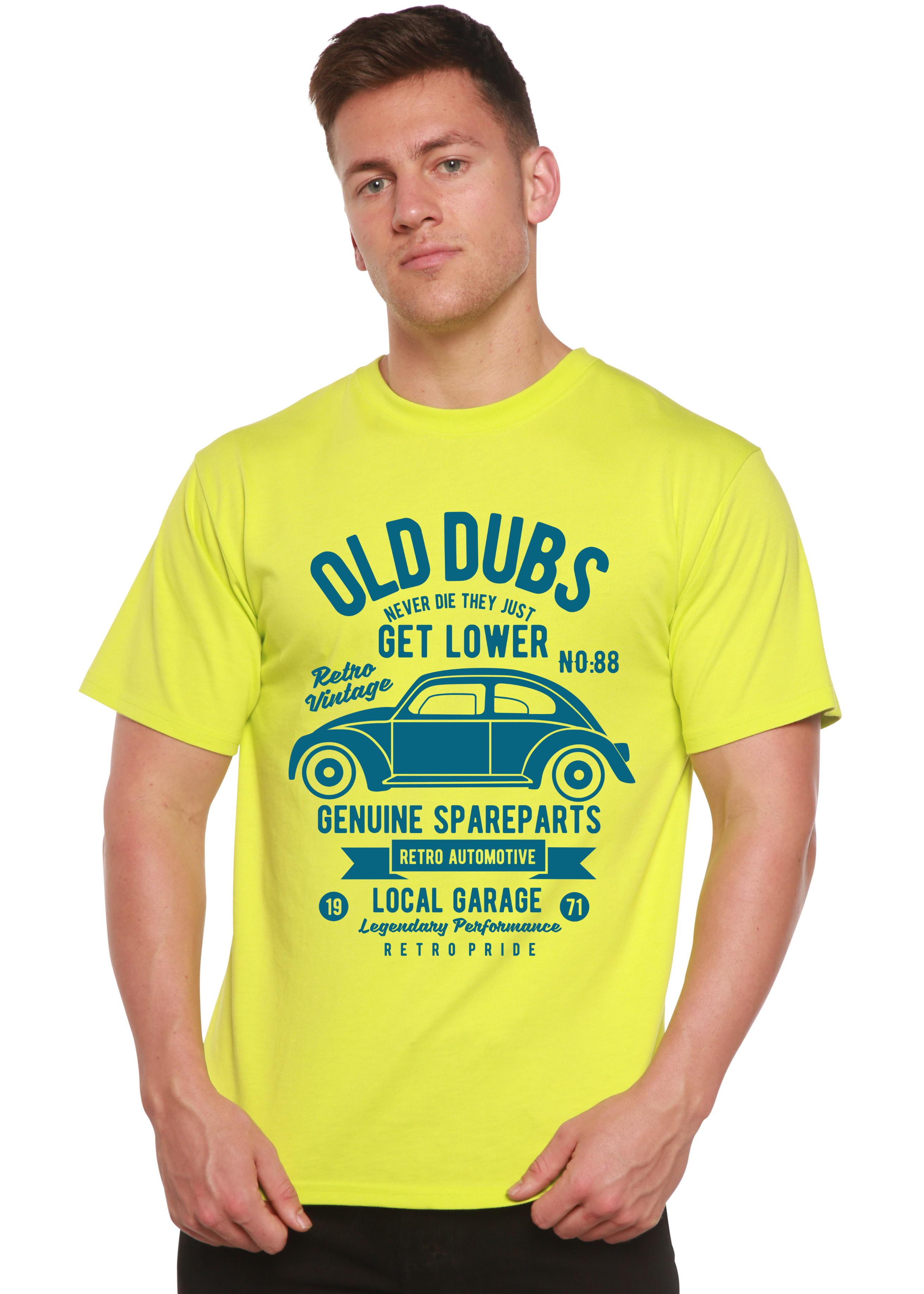 Camiseta gráfica de manga corta de bambú/algodón orgánico Spun Bamboo® para hombre de Old Dubs