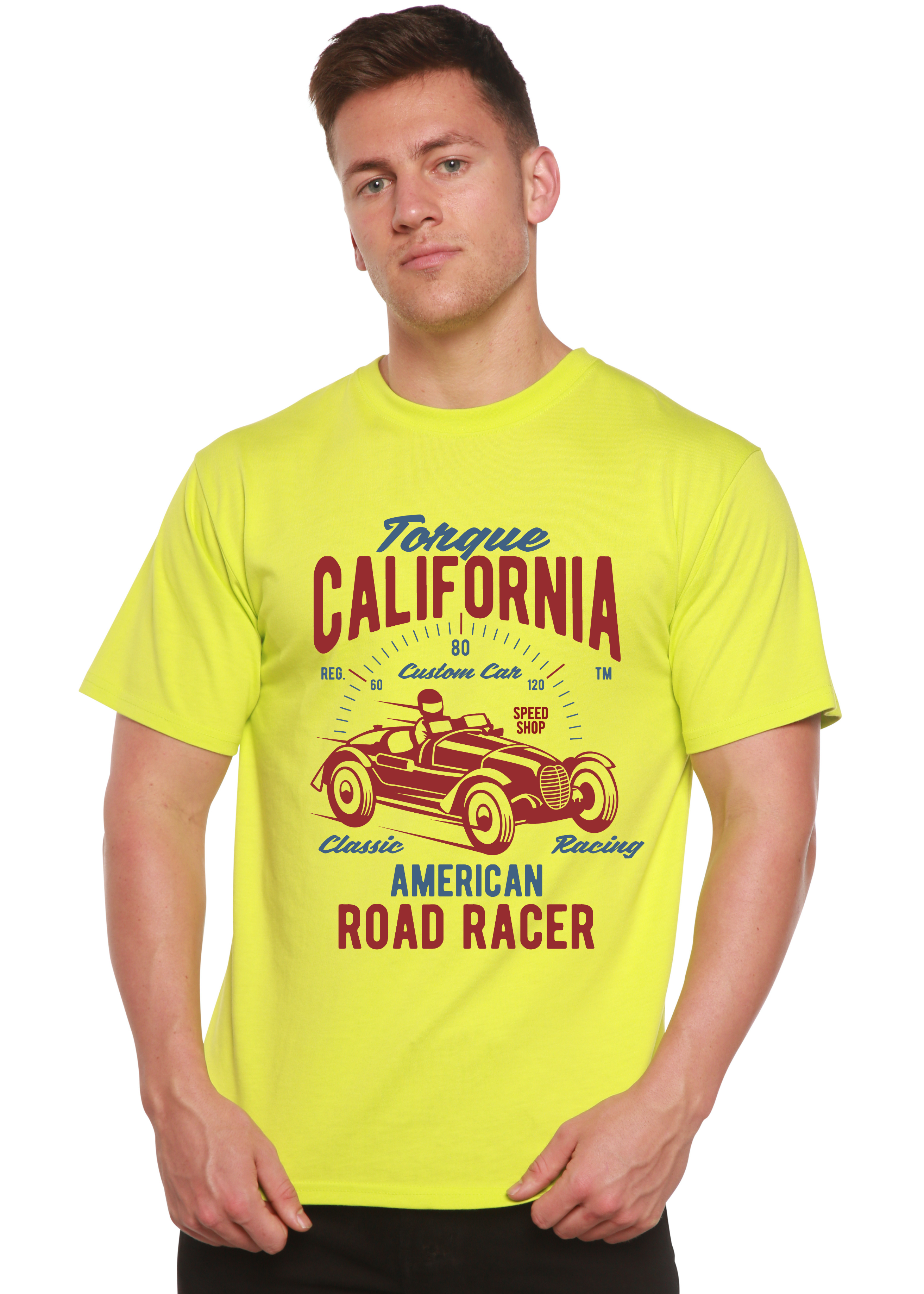 Torque California Spun Bamboo® Camiseta Gráfica de Manga Corta de Bambú Viscosa/Algodón Orgánico para Hombre