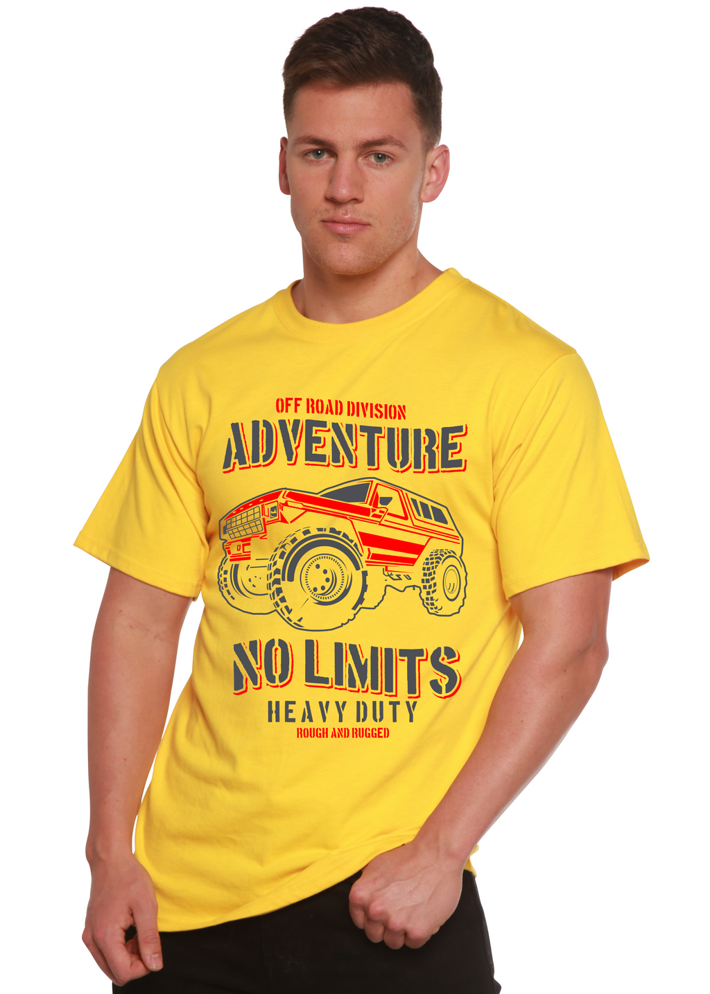 Camiseta gráfica de manga corta para hombre No Limits Spun Bamboo® de bambú viscosa/algodón orgánico