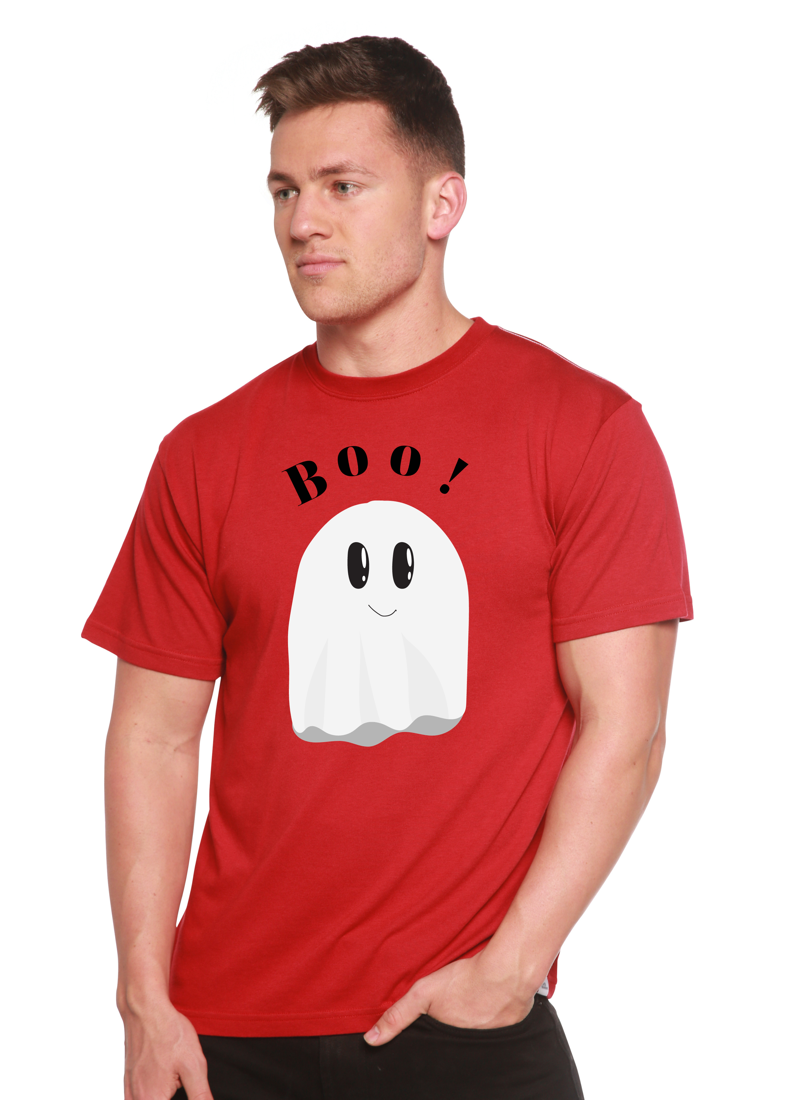 Camiseta gráfica de manga corta de bambú/algodón orgánico Boo para hombre