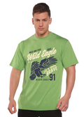 Camiseta de manga corta con gráficos para hombre Wild Eagle Spun Bamboo® de viscosa de bambú/algodón orgánico