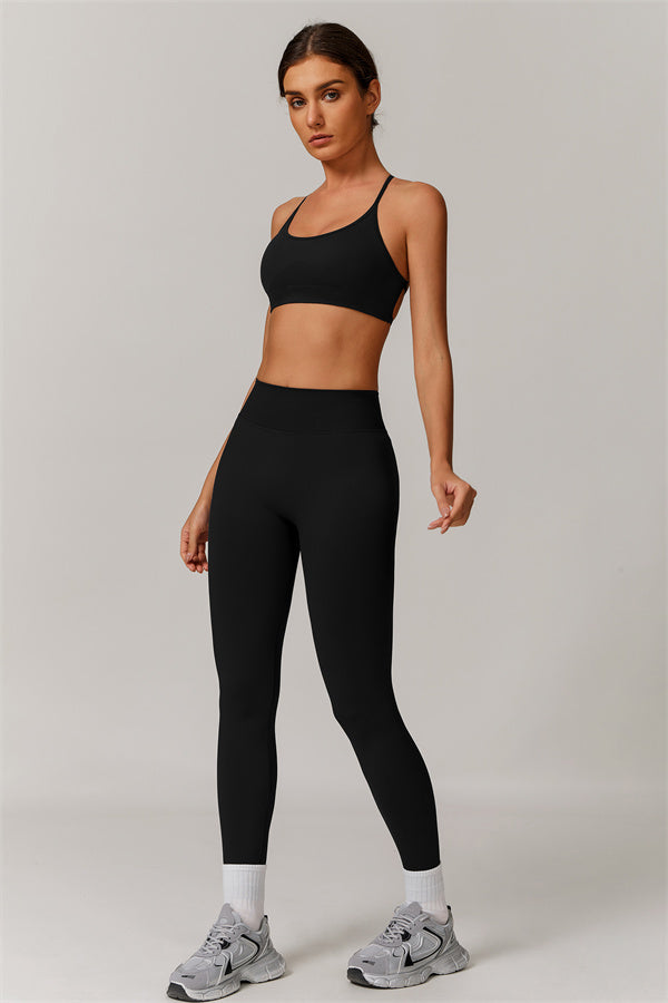 Conjunto de 2 piezas de sujetador deportivo y leggings Nova Luxe