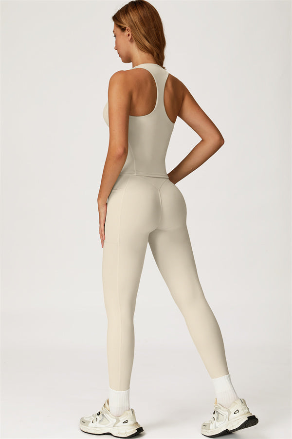 El conjunto de 2 piezas de leggings y camiseta corta Glacier