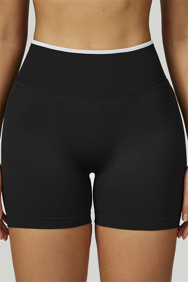 Conjunto de 2 piezas de shorts y top corto de manga larga Prime Line
