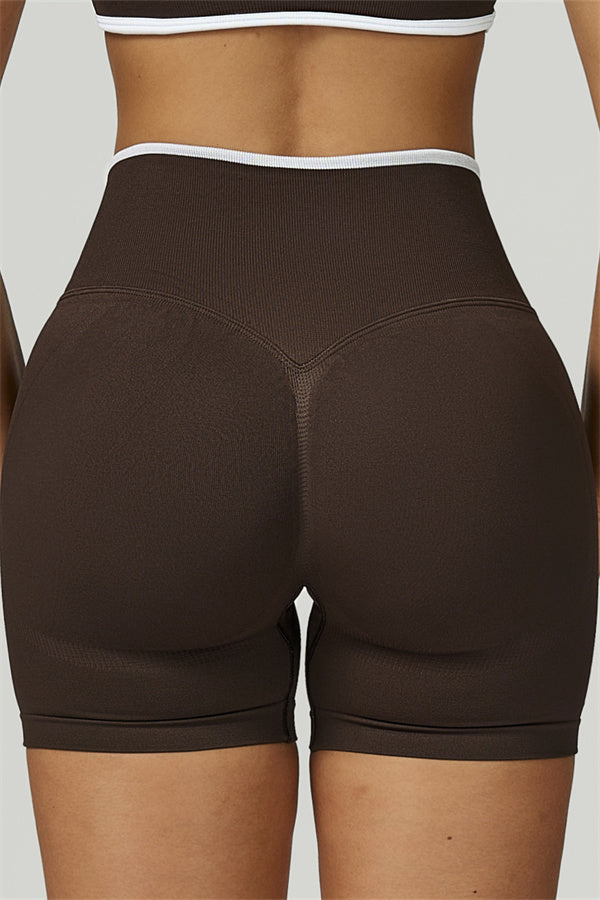Conjunto de 2 piezas de shorts y top corto de manga larga Prime Line
