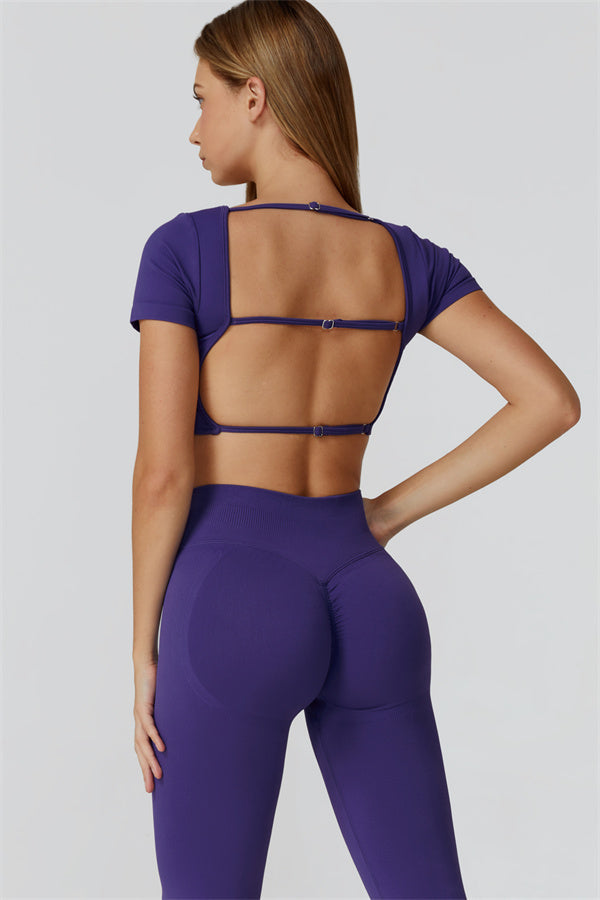 Conjunto de 2 piezas Reign Crop Top y Leggings