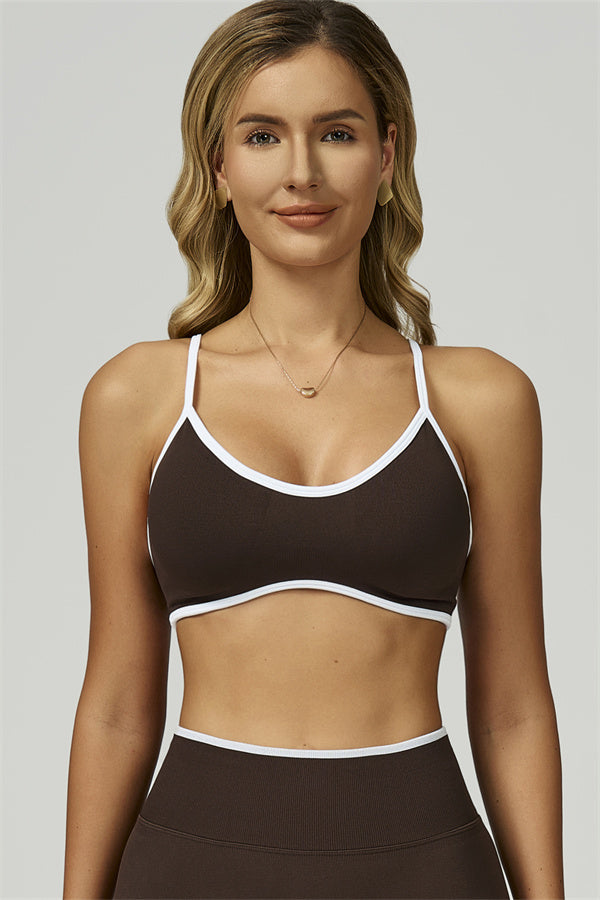 Conjunto de 2 piezas de sujetador deportivo y leggings Prime Line