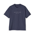 Camiseta Aftrz Classics de manga corta, grande y holgada - Azul marino con logo blanco