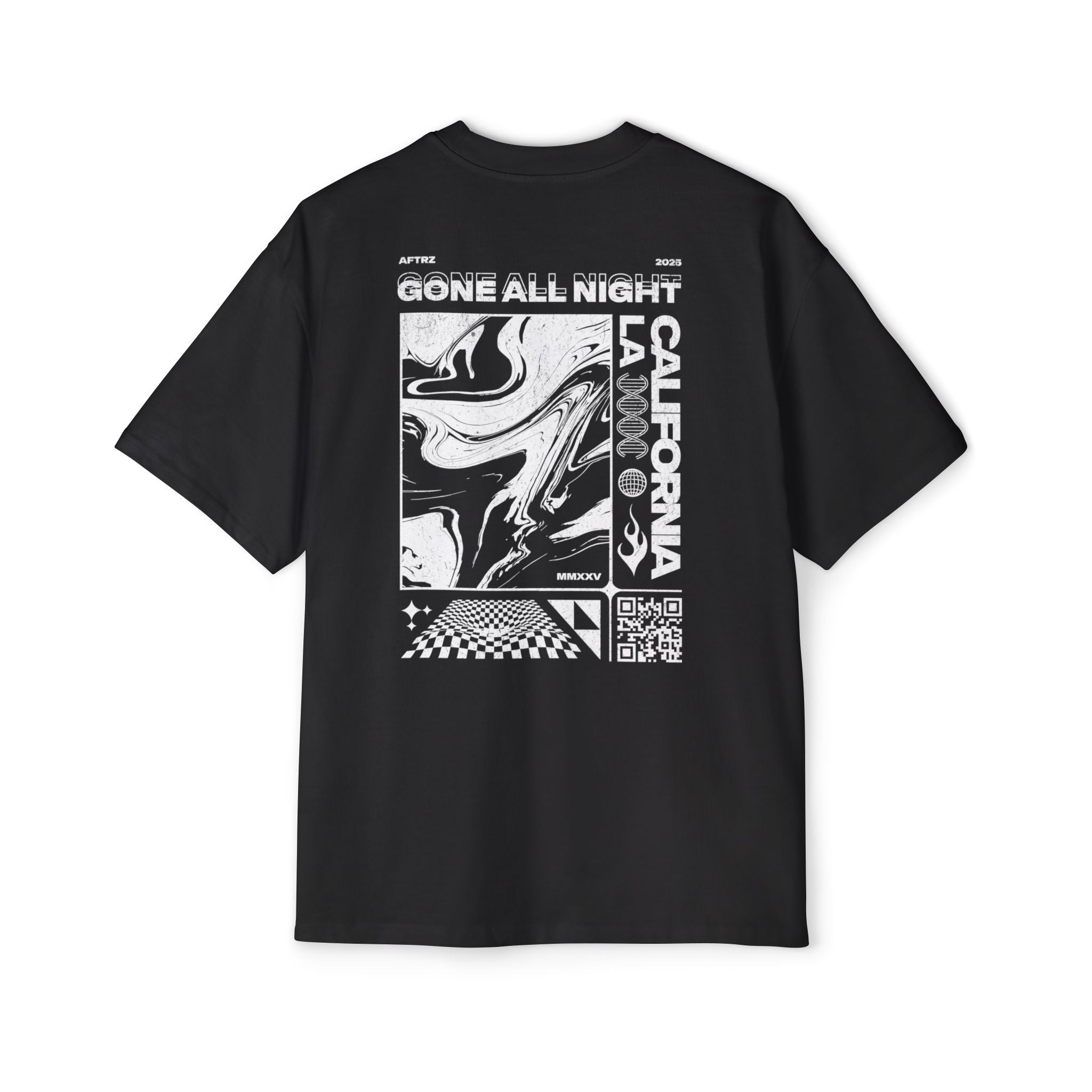 Camiseta de manga corta con hombros caídos Oversized Aftrz Gone All Night Premium