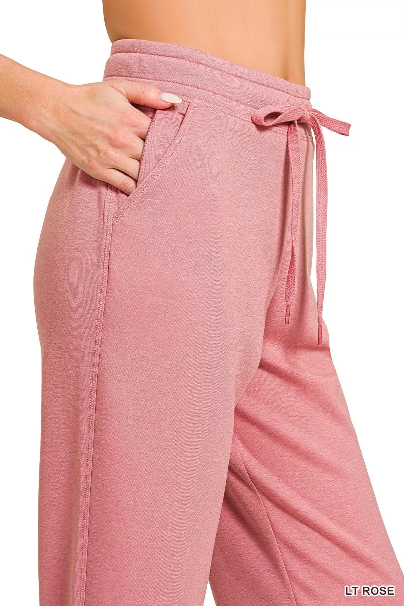 Drawstring Scuba Joggers with Pockets
