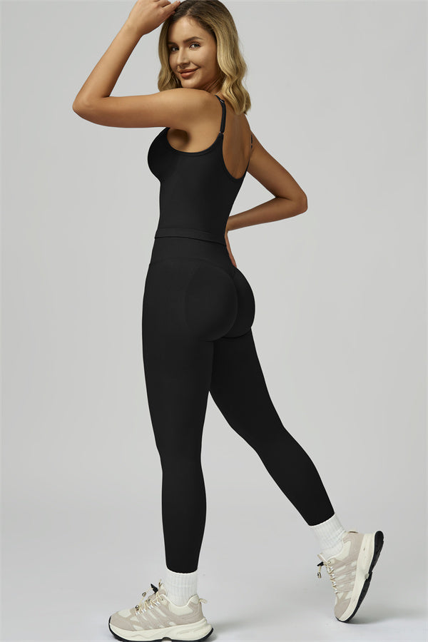 Conjunto de 2 piezas de top corto y leggings Prime