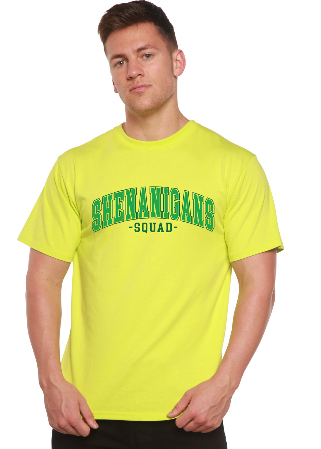 Camiseta Gráfica Unisex de Bambú/Algodón Shenanigans Squad