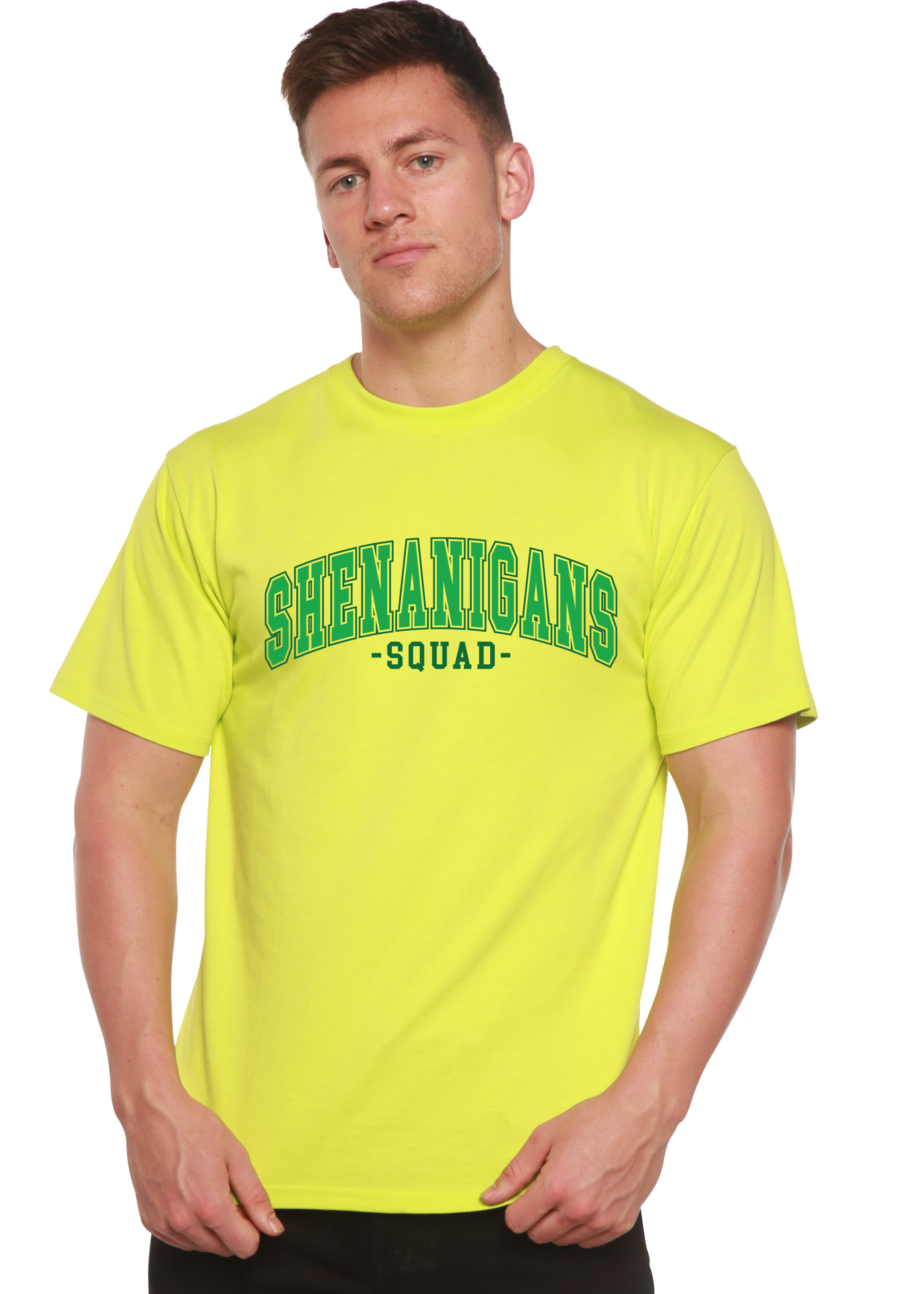 Camiseta Gráfica Unisex de Bambú/Algodón Shenanigans Squad