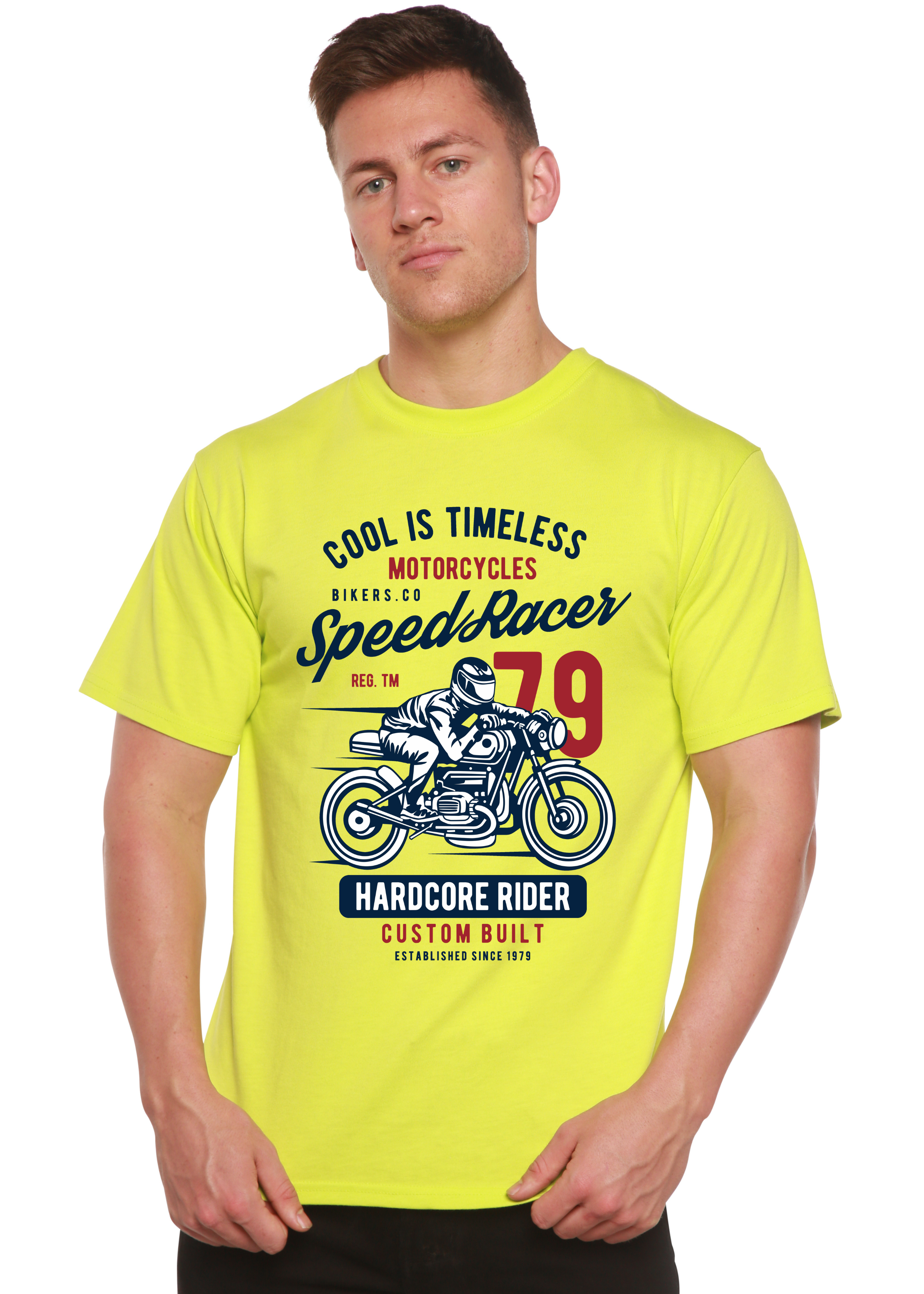 Camiseta gráfica de manga corta de viscosa de bambú y algodón orgánico Spun Bamboo® Speed Racer para hombre