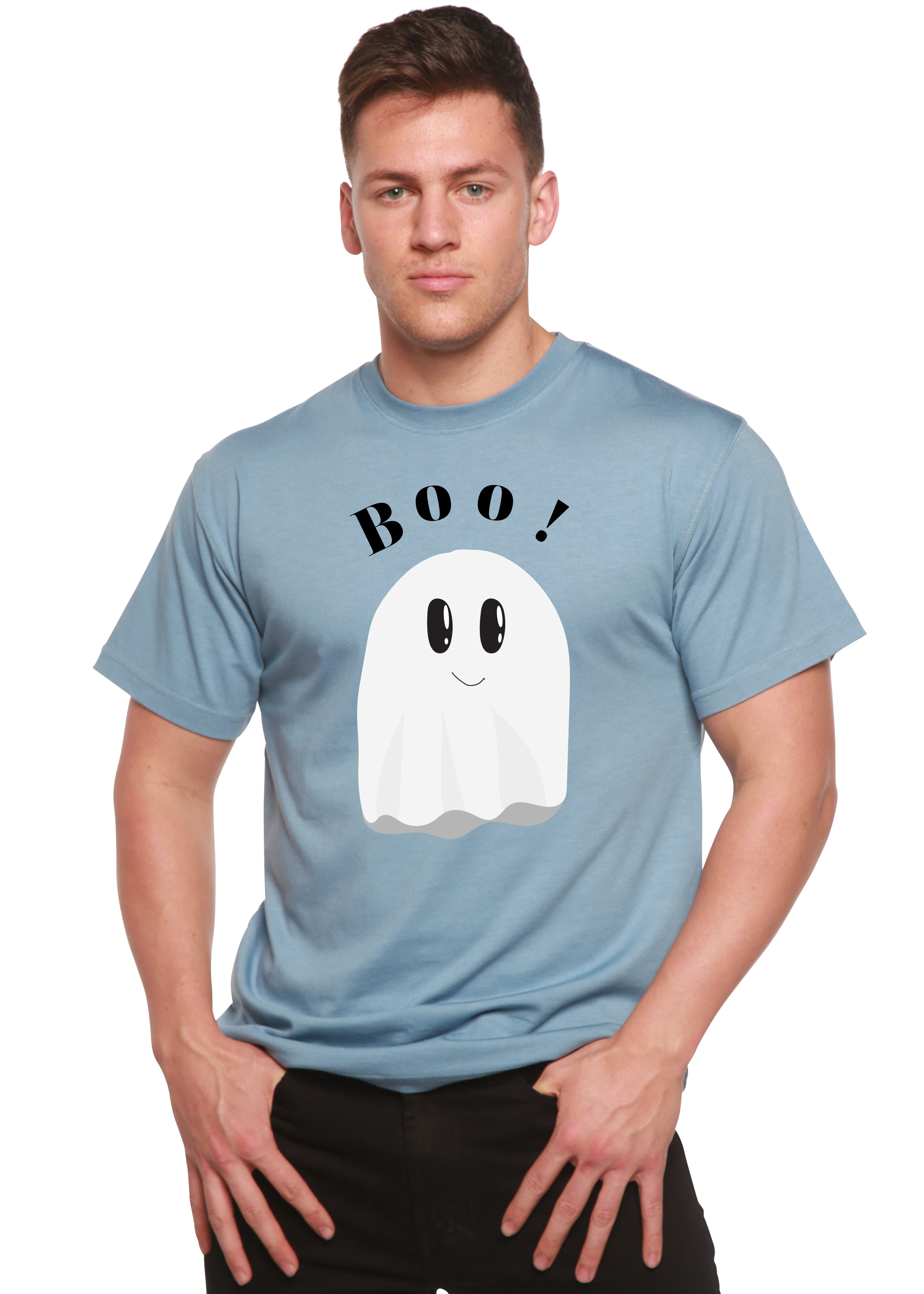 Camiseta gráfica de manga corta de bambú/algodón orgánico Boo para hombre