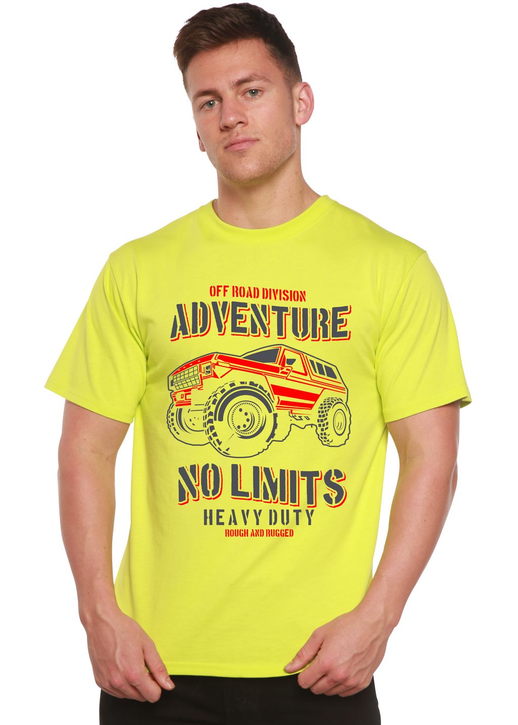 Camiseta gráfica de manga corta para hombre No Limits Spun Bamboo® de bambú viscosa/algodón orgánico
