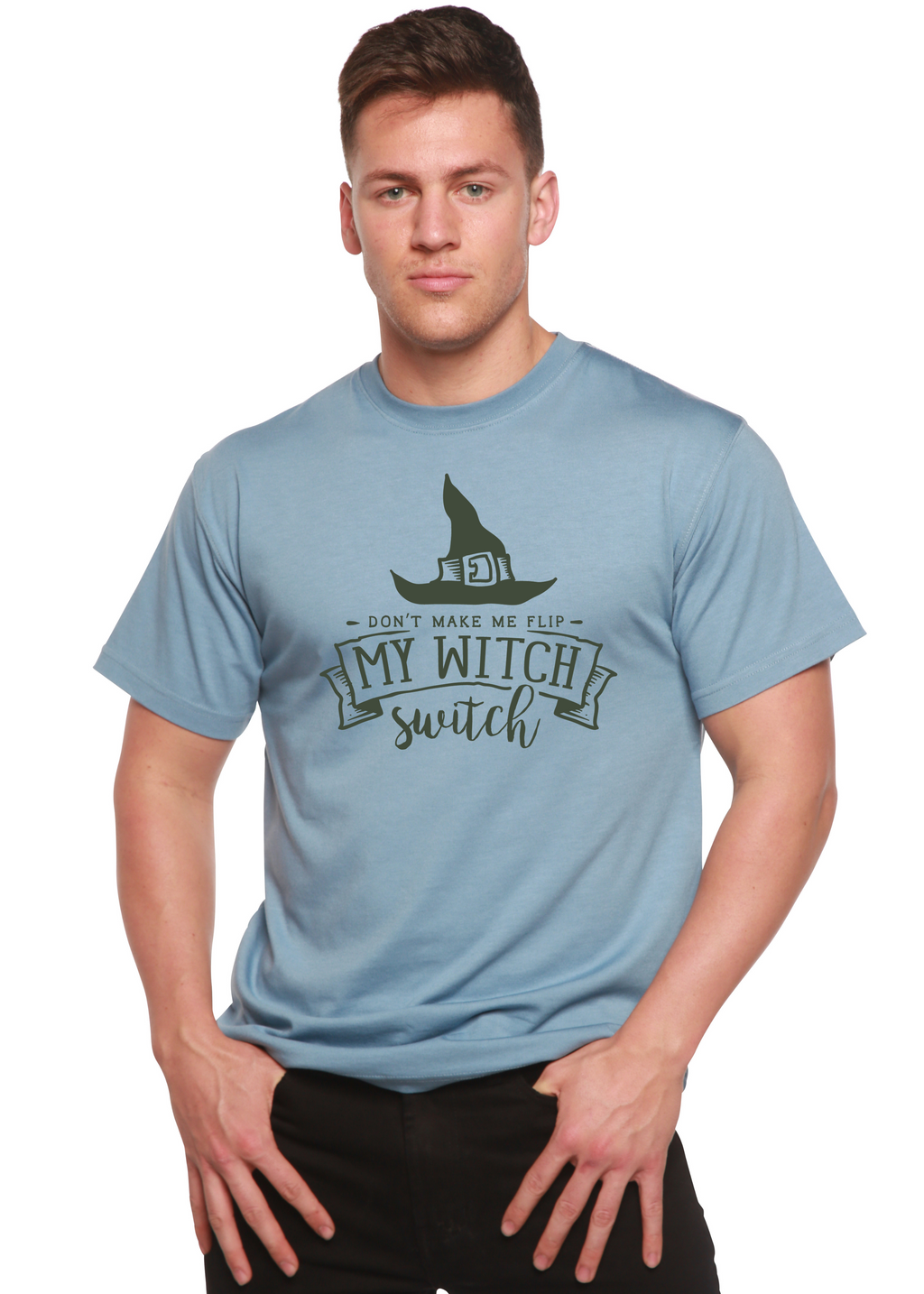 Mi camiseta gráfica de manga corta de viscosa de bambú/algodón orgánico unisex "Mi bruja"