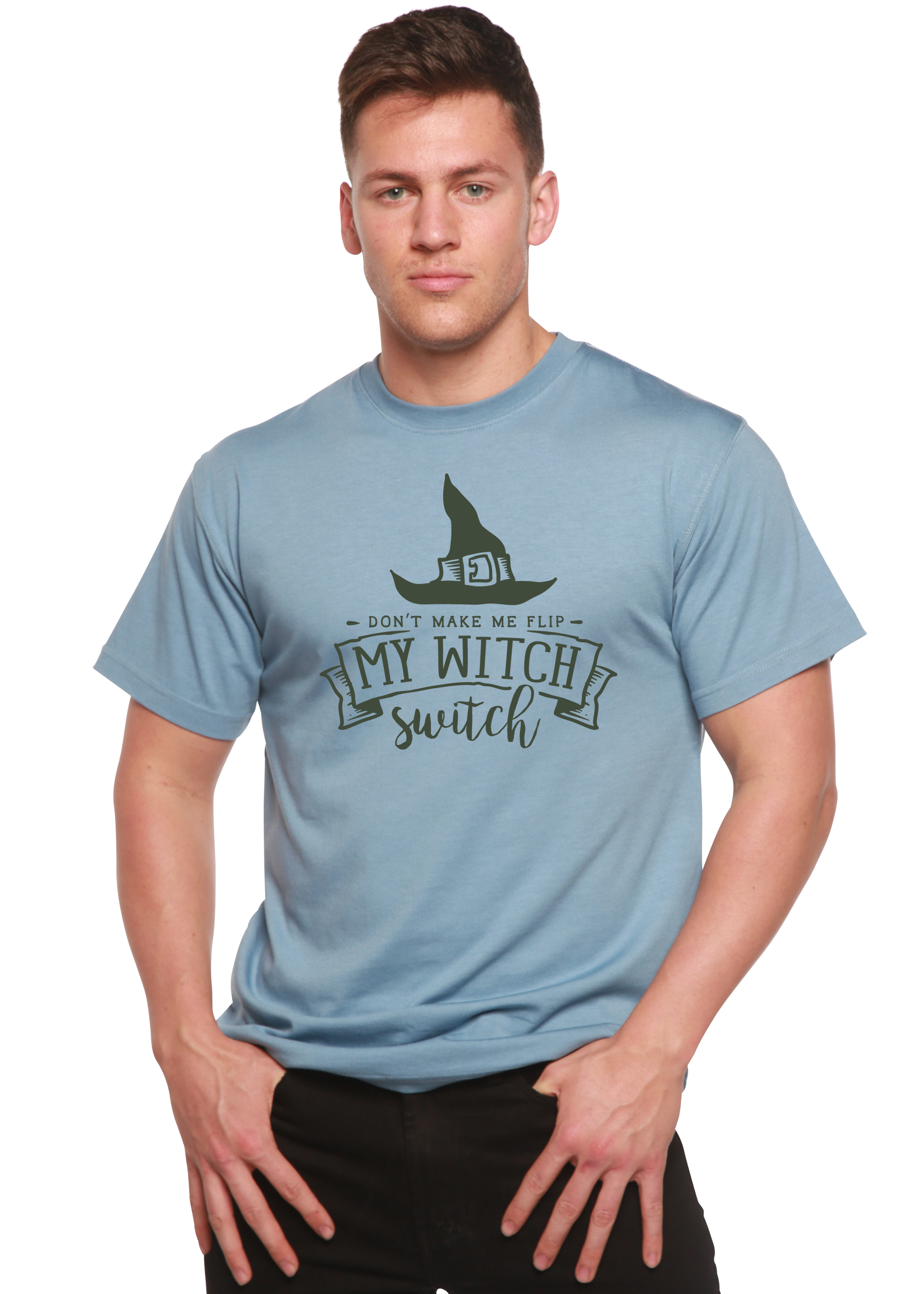 Mi camiseta gráfica de manga corta de viscosa de bambú/algodón orgánico unisex "Mi bruja"
