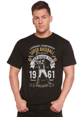 Camiseta gráfica de manga corta de viscosa de bambú/algodón orgánico para hombre Spun Bamboo® Super Baseball