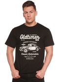 Camiseta gráfica de manga corta de viscosa de bambú/algodón orgánico Spun Bamboo® para hombre Oldtimer