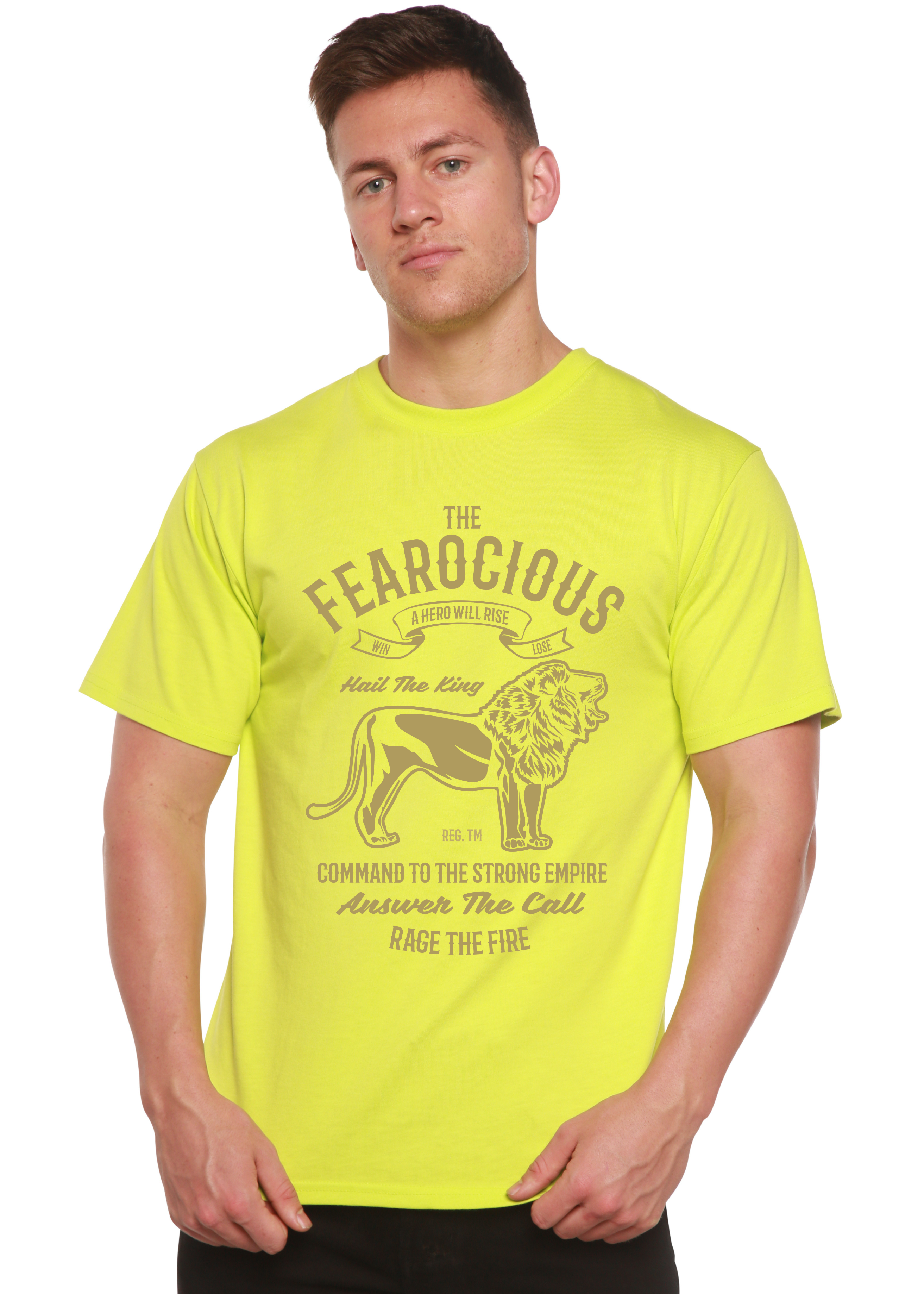 Camiseta gráfica de manga corta de bambú viscosa/algodón orgánico para hombre The Fearocious Spun Bamboo®