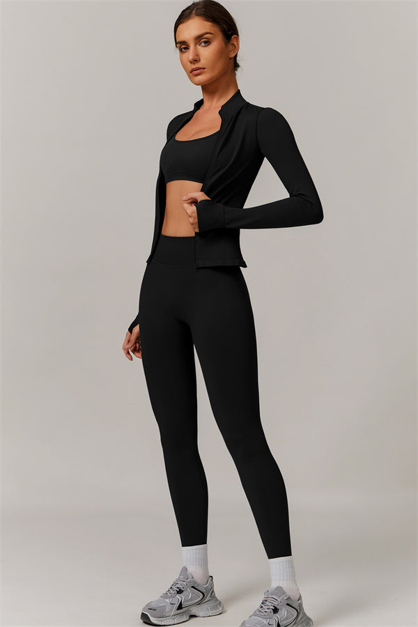 Conjunto de 2 piezas de chaqueta y leggings Nova Luxe