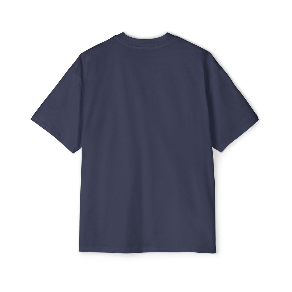 Camiseta Aftrz Classics de manga corta, grande y holgada - Azul marino con logo blanco