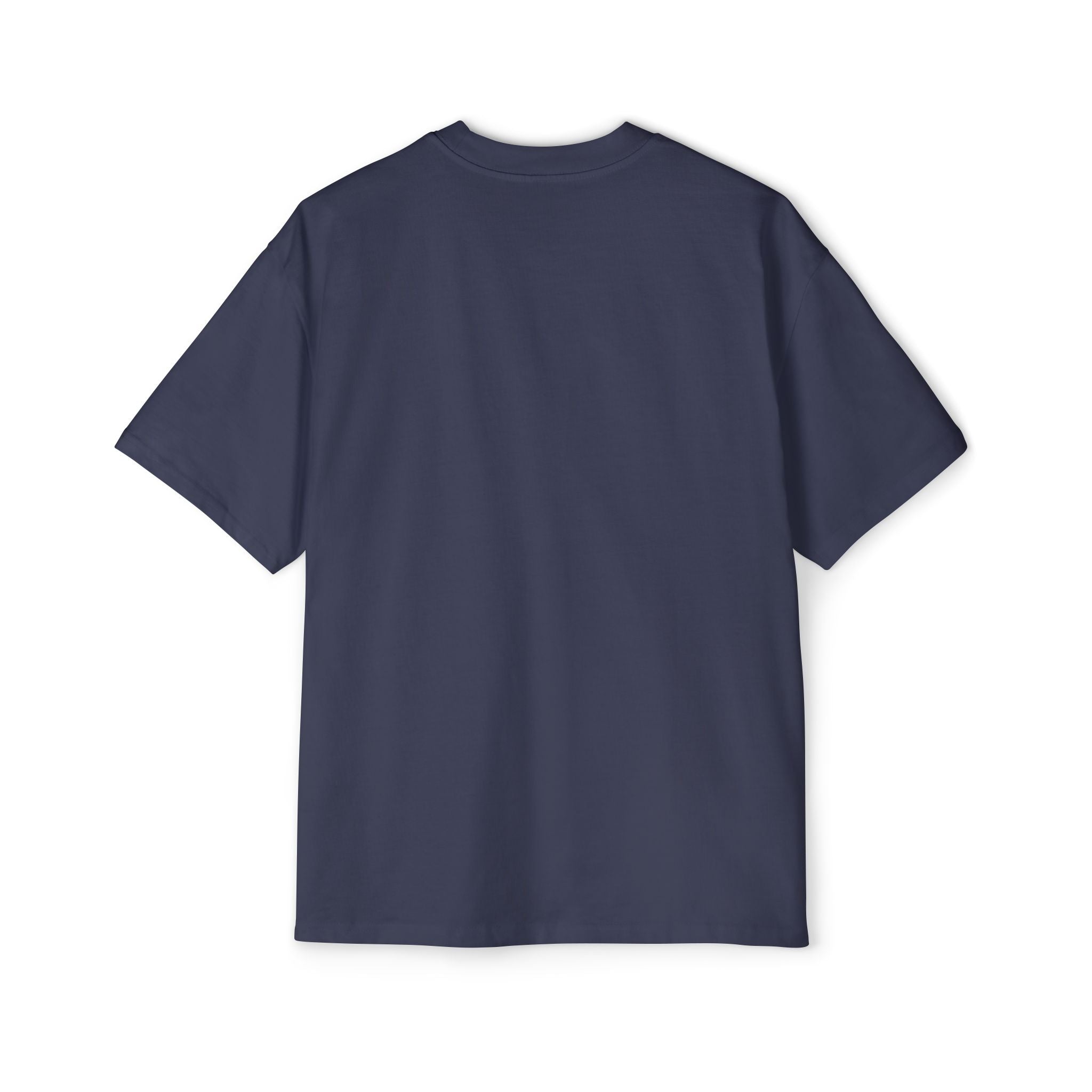 Camiseta Aftrz Classics de manga corta, grande y holgada - Azul marino con logo blanco