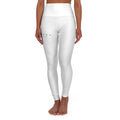 Mallas de cintura alta Aftrz Minimal - Blancas con logotipo negro
