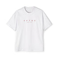 Camiseta Aftrz Classics de manga corta, grande y pesada, - Blanca con logotipo rojo