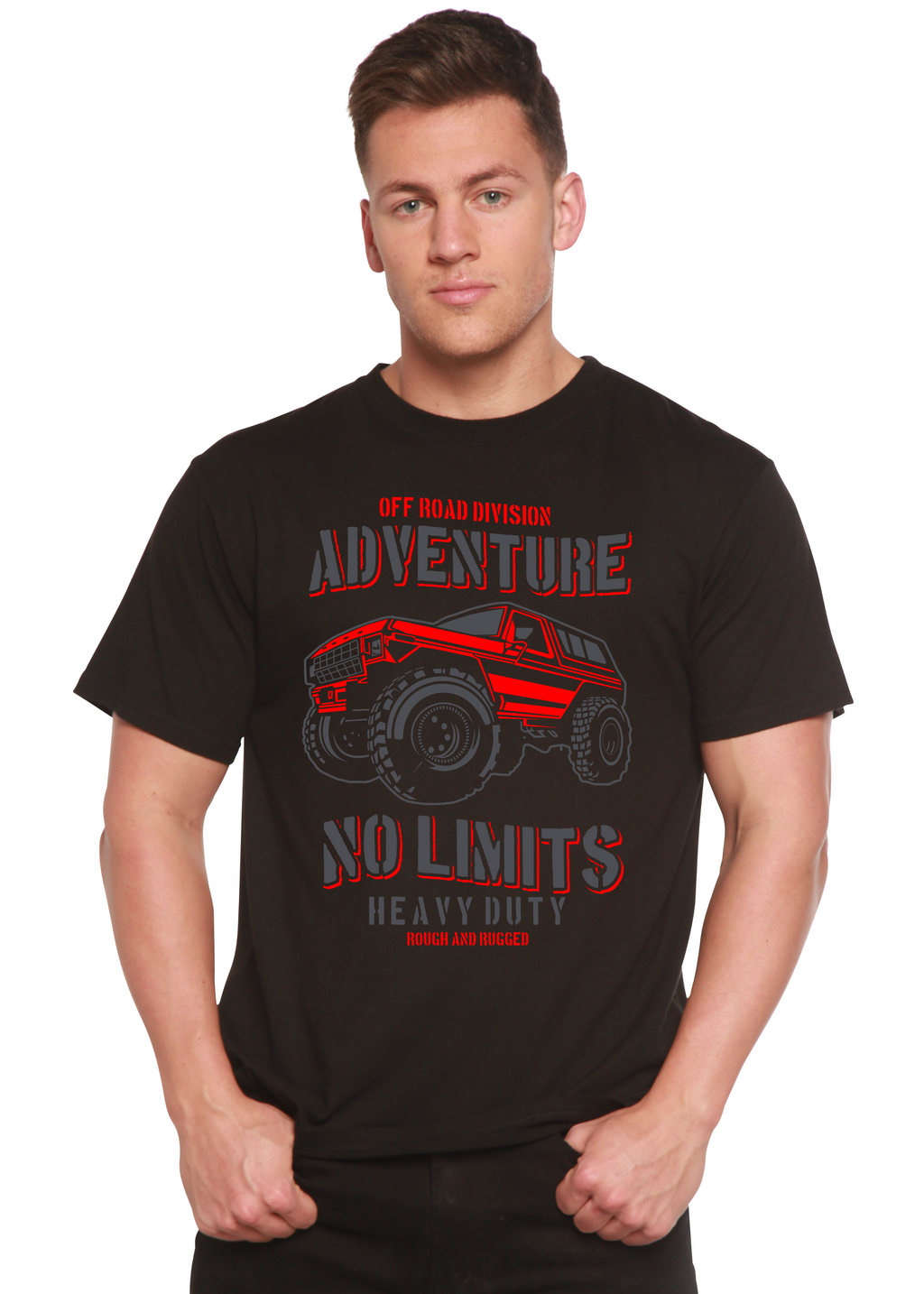 Camiseta gráfica de manga corta para hombre No Limits Spun Bamboo® de bambú viscosa/algodón orgánico