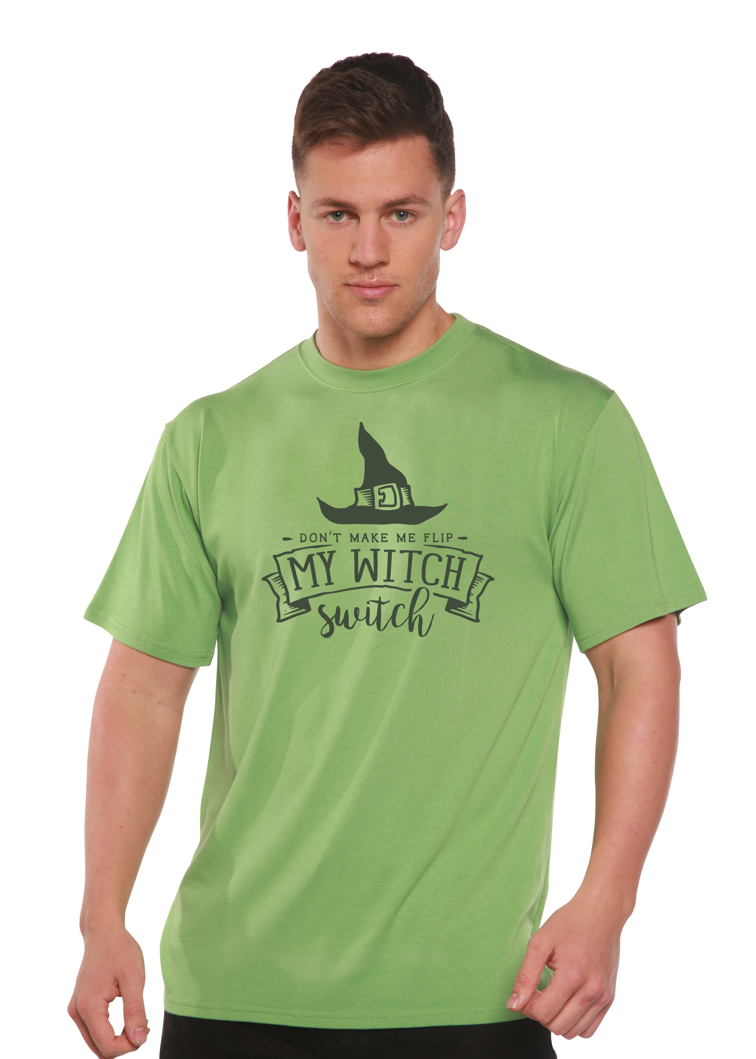 Mi camiseta gráfica de manga corta de viscosa de bambú/algodón orgánico unisex "Mi bruja"