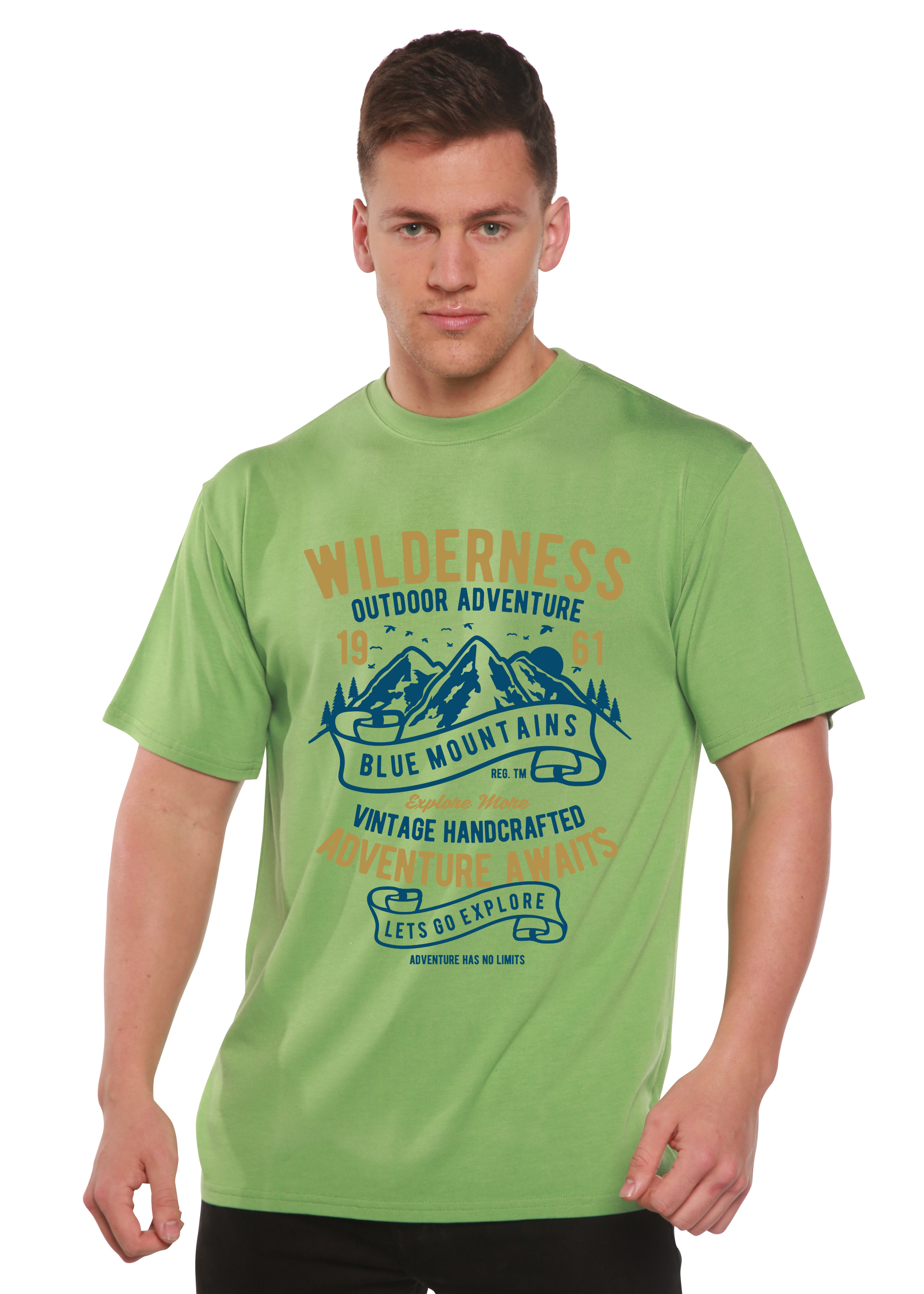 Camiseta gráfica de manga corta de bambú/algodón orgánico Wilderness Spun Bamboo® para hombre