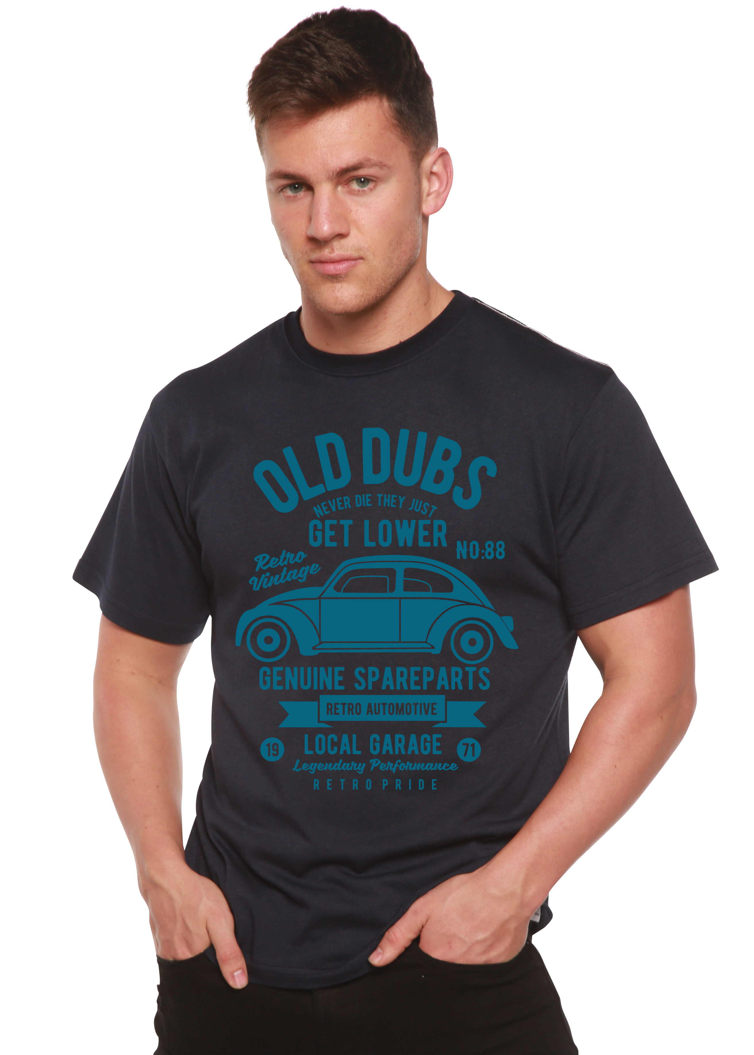 Camiseta gráfica de manga corta de bambú/algodón orgánico Spun Bamboo® para hombre de Old Dubs