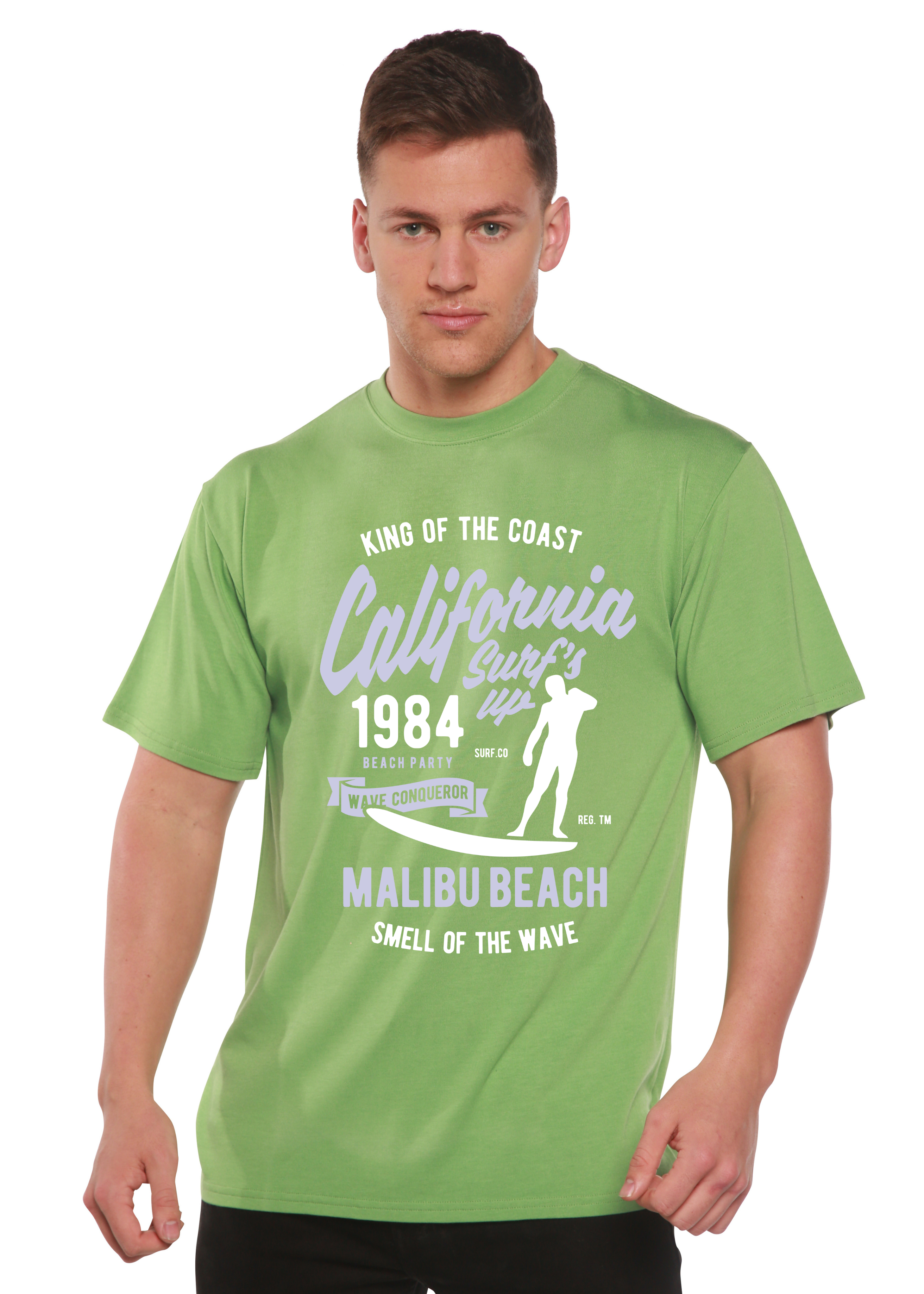 California 1984 Camiseta gráfica de manga corta de viscosa de bambú/algodón orgánico para hombre Spun Bamboo®