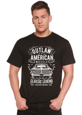 Outlaw American Muscle Spun Bamboo® Camiseta Gráfica de Manga Corta de Bambú Viscosa/Algodón Orgánico para Hombre