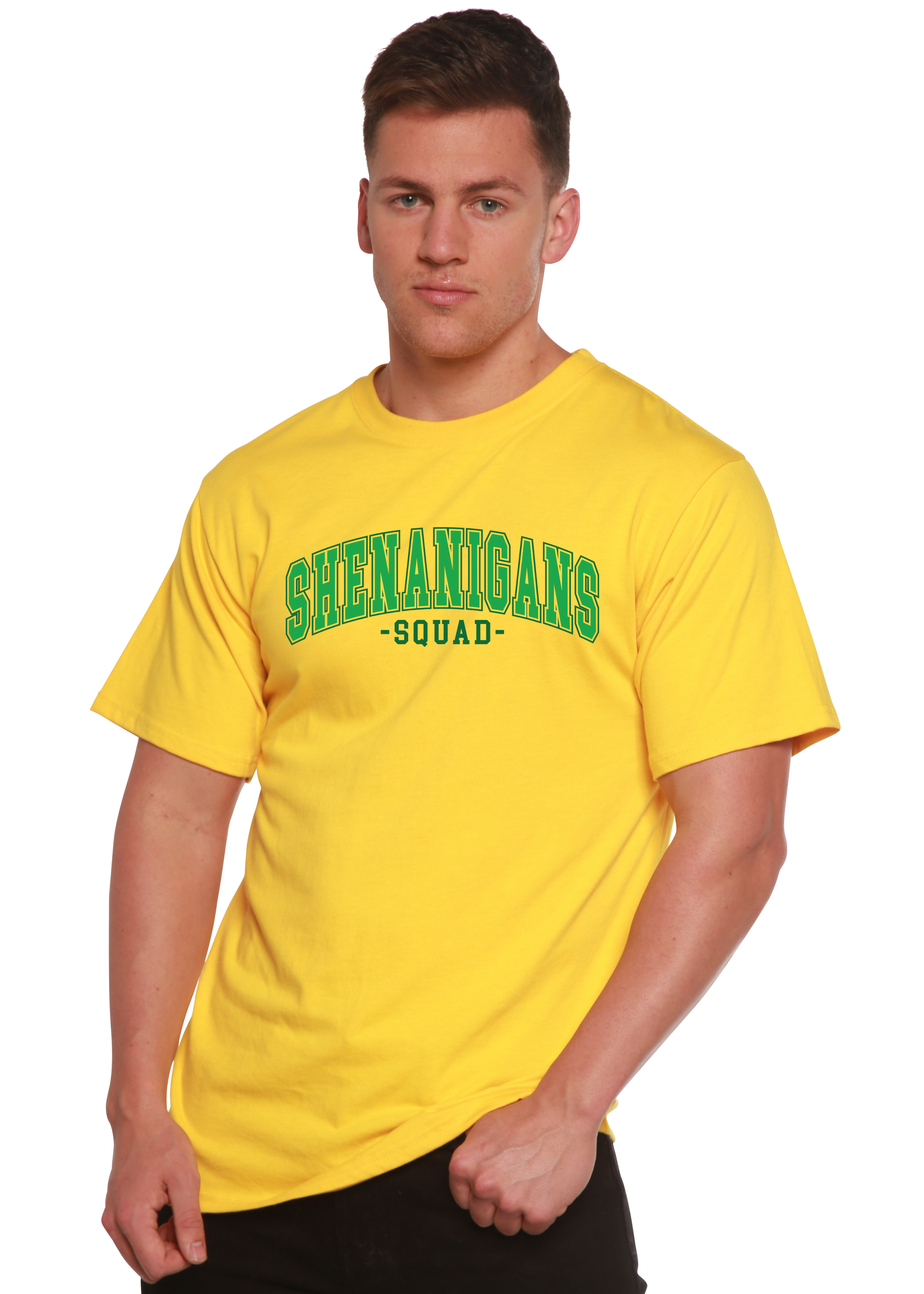 Camiseta Gráfica Unisex de Bambú/Algodón Shenanigans Squad
