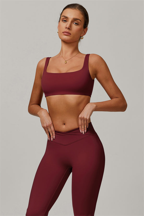 Conjunto de 2 piezas Halo: sujetador deportivo y leggings acampanados