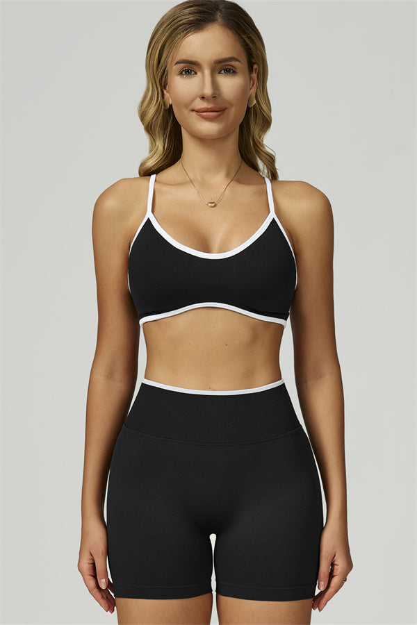 Conjunto de 2 piezas de shorts y top deportivo Prime Line