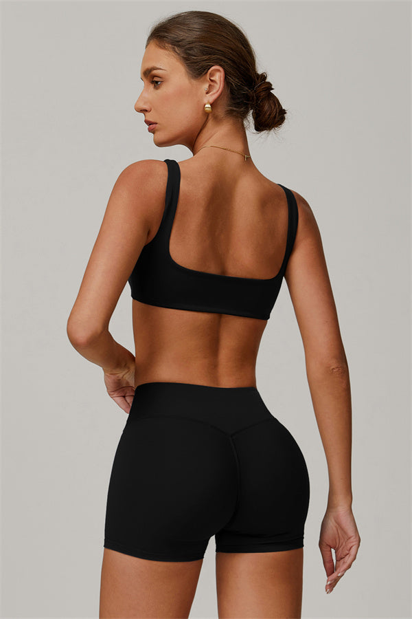 Conjunto de 2 piezas de sujetador deportivo y pantalón corto Halo