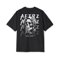 Camiseta de manga corta con hombros caídos y diseño de esqueleto "After Prayer"