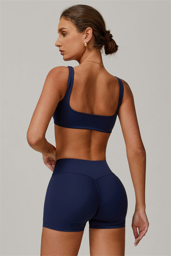 Conjunto de 2 piezas de sujetador deportivo y pantalón corto Halo