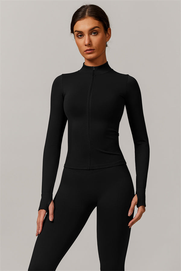 Conjunto de 3 piezas Nova Luxe: chaqueta, sujetador deportivo y leggings