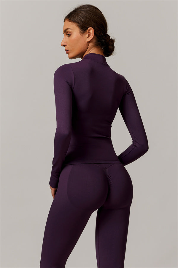 Conjunto de 3 piezas Nova Luxe: chaqueta, sujetador deportivo y leggings