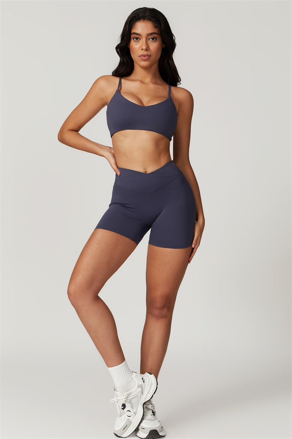 Conjunto de 2 piezas de sujetador deportivo y pantalón corto Sophia