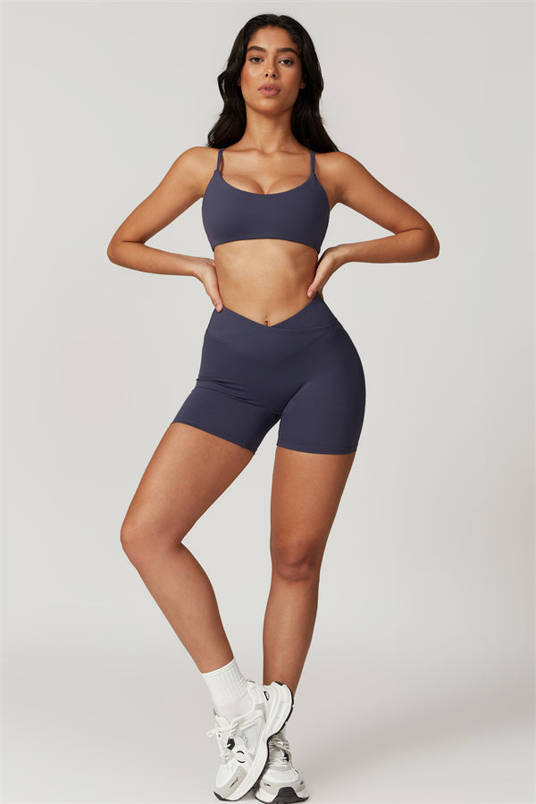 Conjunto de 2 piezas de sujetador deportivo y pantalón corto Sophia