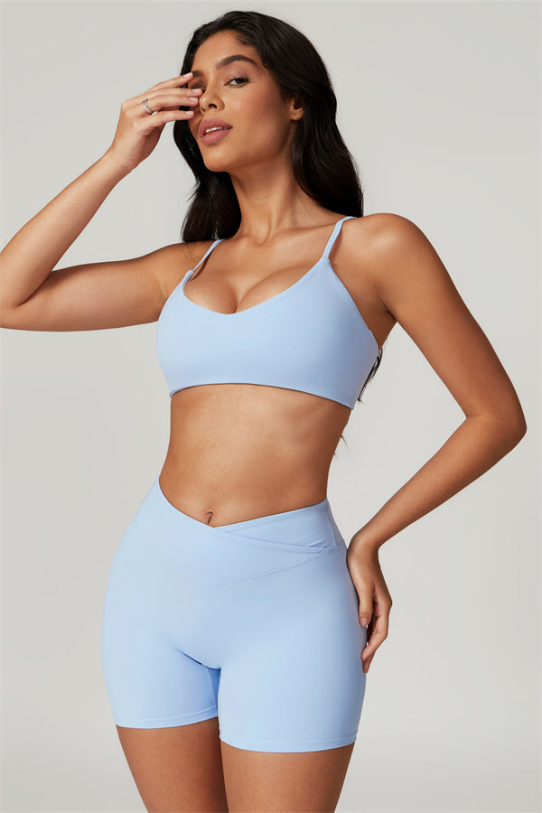 Conjunto de 2 piezas de sujetador deportivo y pantalón corto Sophia